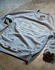 Chicago Flag Felt Applique Tan Crewneck