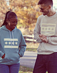 Chicago Flag Felt Applique Tan Crewneck