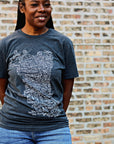 Chicago Neighborhoods Map Tshirt