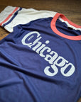 Retro Chicago Football Custom Ringer T-Shirt