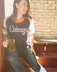 Retro Chicago Football Custom Ringer T-Shirt