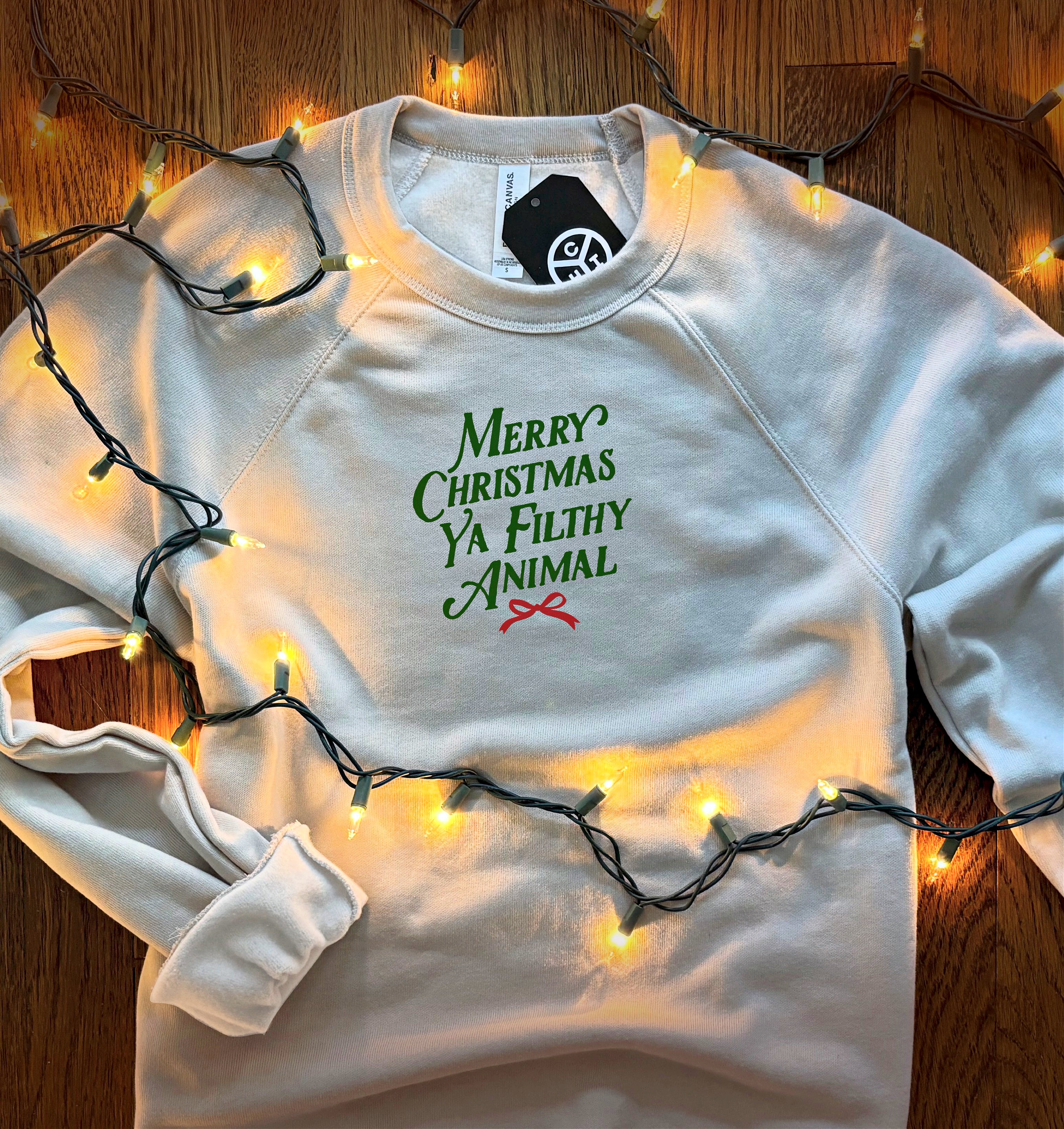 Merry Christmas Ya Filthy Animal Crewneck Chitown Clothing