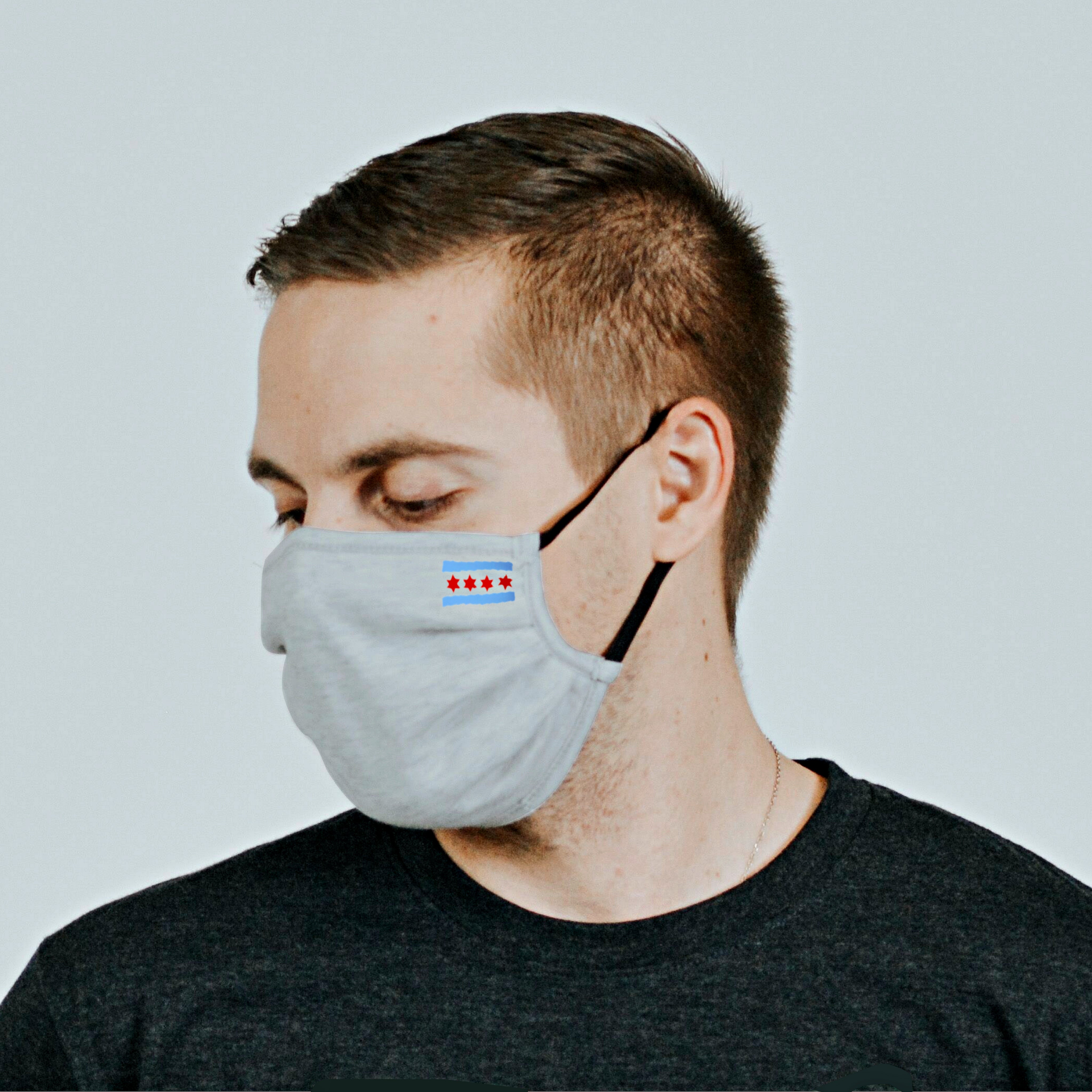 Chicago Flag Cloth Mask