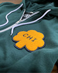 CHI Shamrock Patch Zip-Up Hoodie