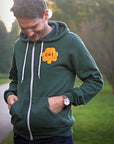 CHI Shamrock Patch Zip-Up Hoodie