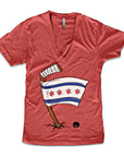 Chicago Flag Hockey Women's V-Neck