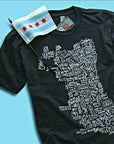 Chicago Neighborhood Map Shirt