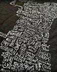 Chicago Neighborhoods Map Tee
