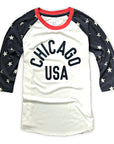 Chicago USA Raglan