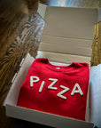 Kids Pizza Felt Applique Crewneck