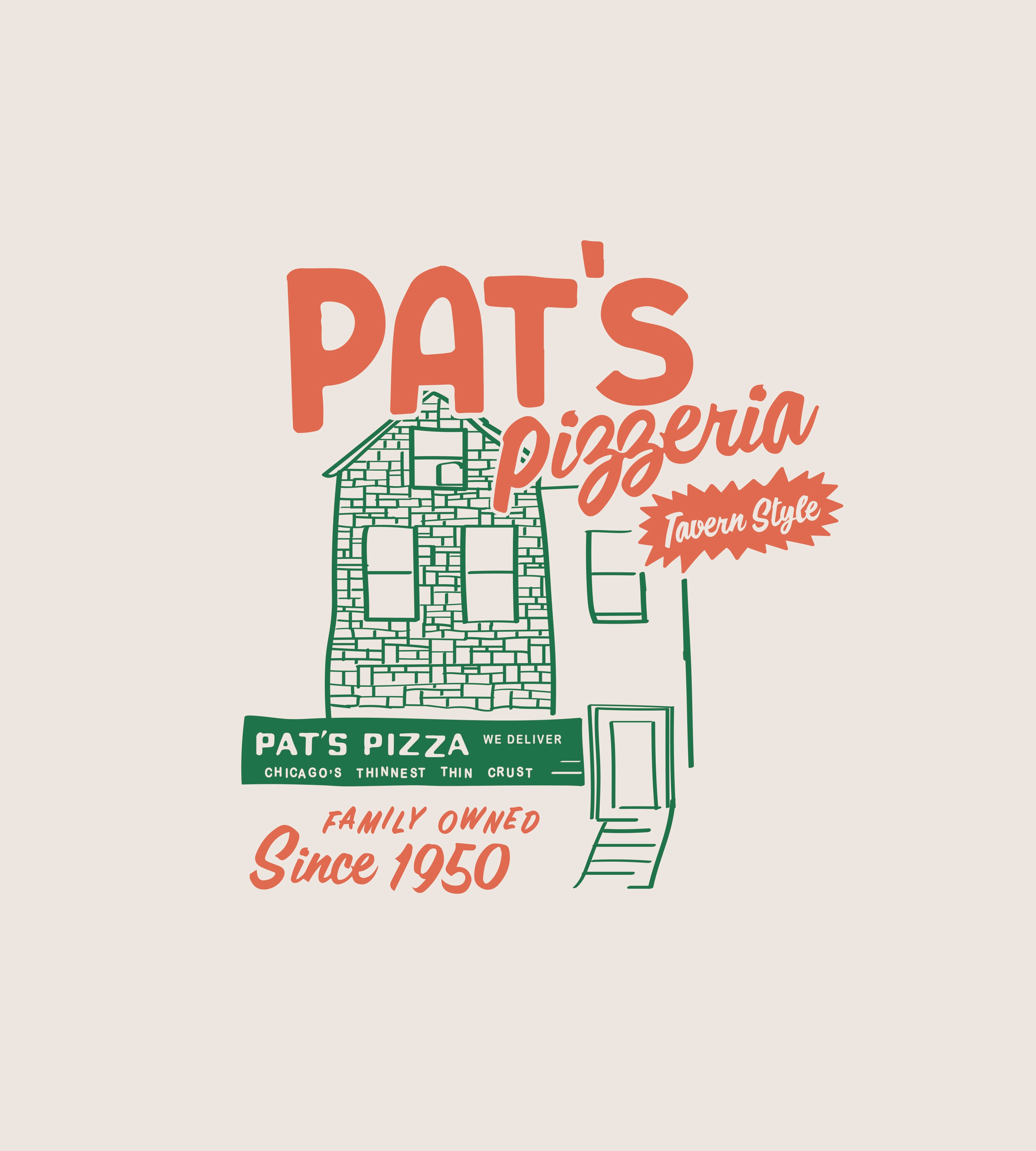 Pat's Pizzeria Chicago Thin Crust Shirt