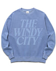 Windy City Blue Puff Crewneck