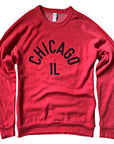 Chicago IL Red Crewneck