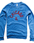 Chicago IL Blue Crewneck