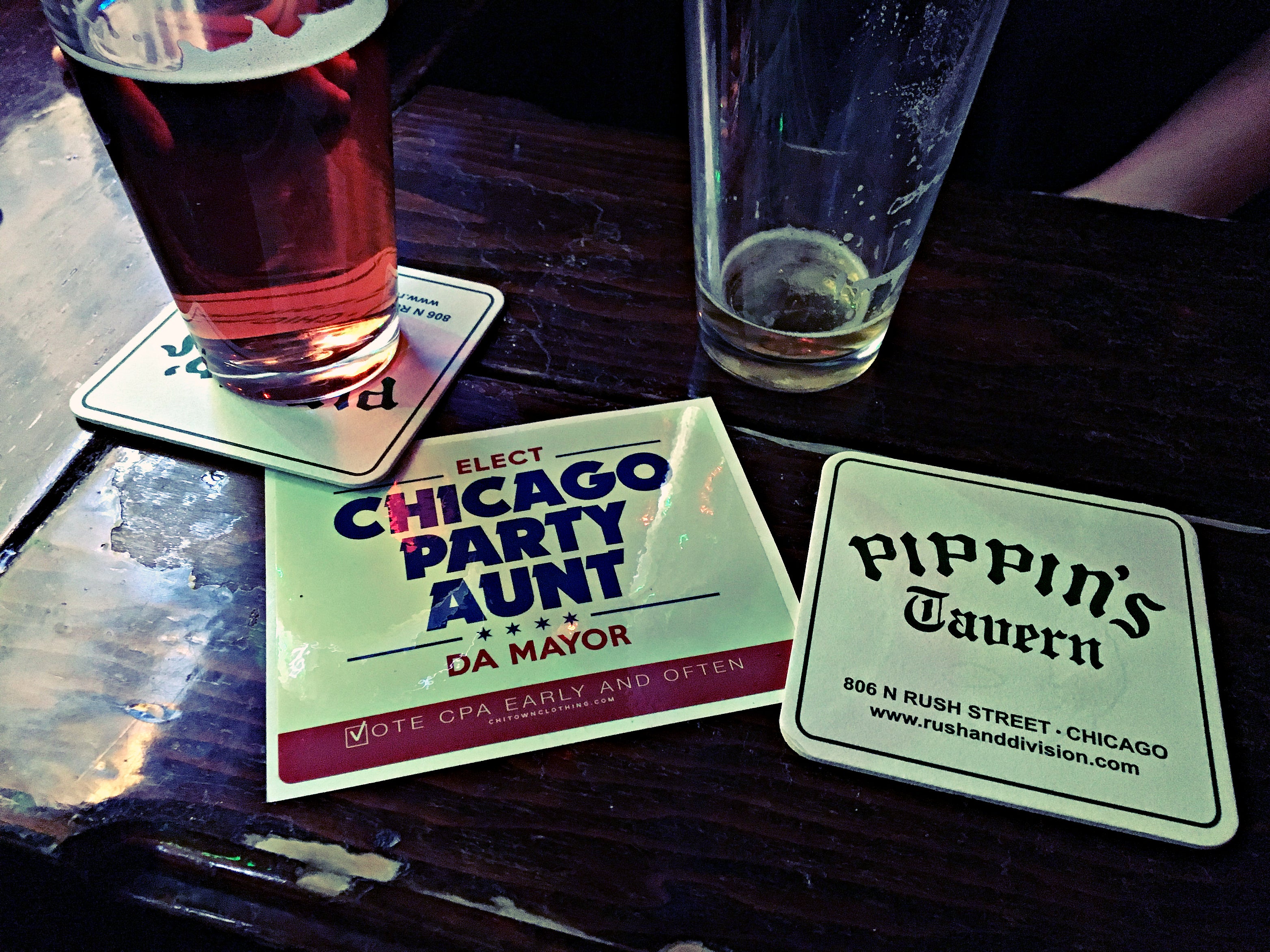 Chicago Party Aunt For Mayor Sticker