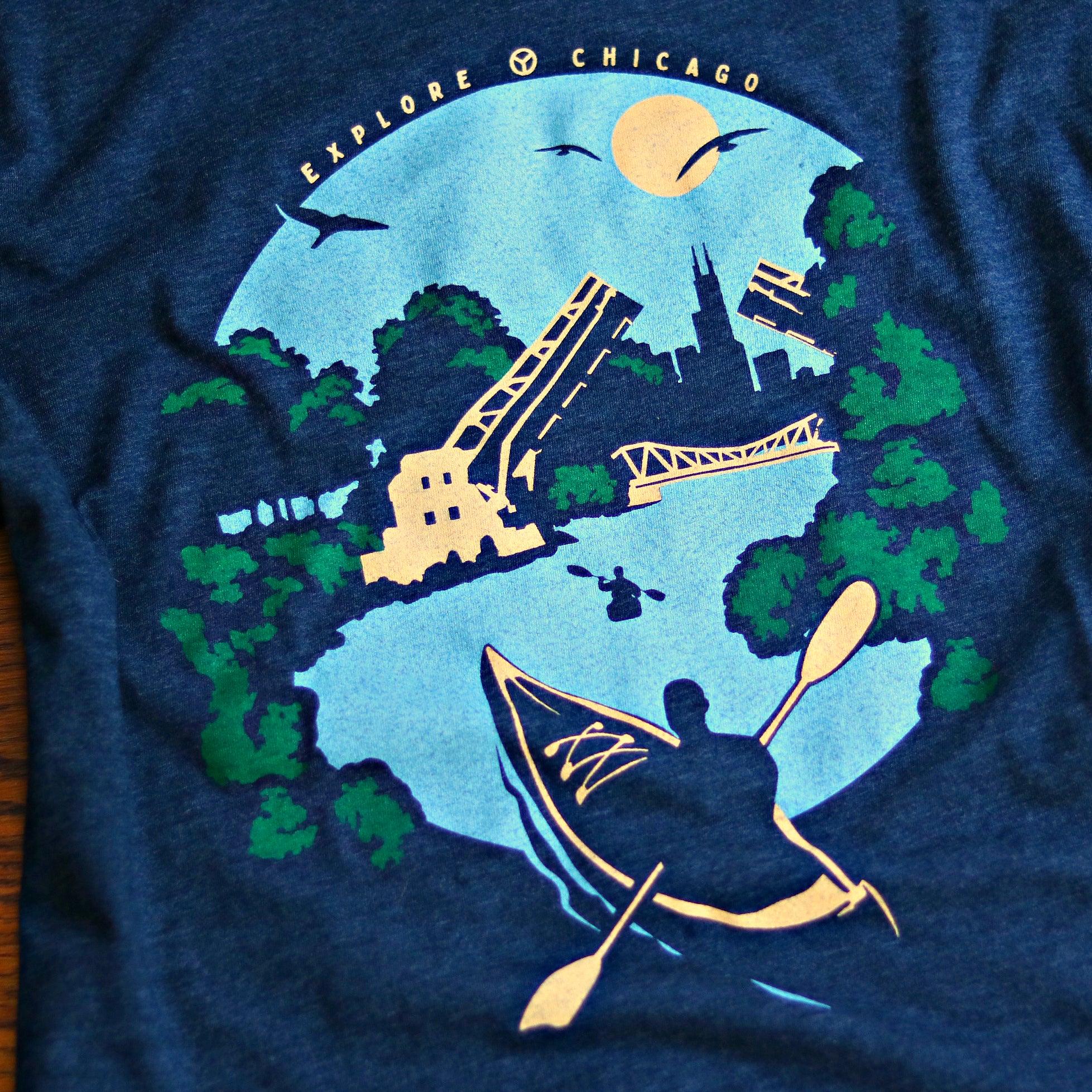 Kayak Chicago River Shirt