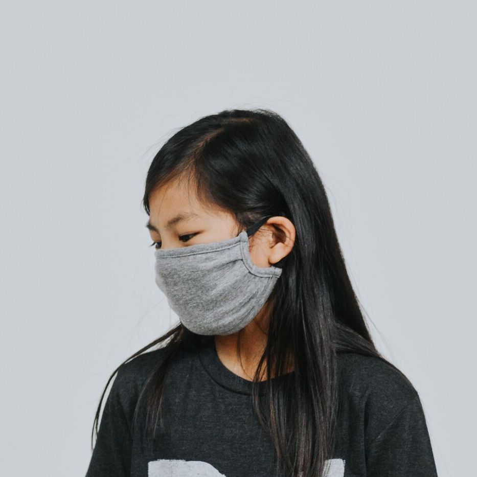 Youth Gray Cloth Mask